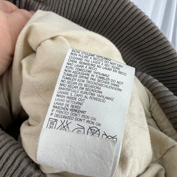 Diesel jacket night flyers aviator bomber flak jacket army green canvas boho M - Picture 9 of 12